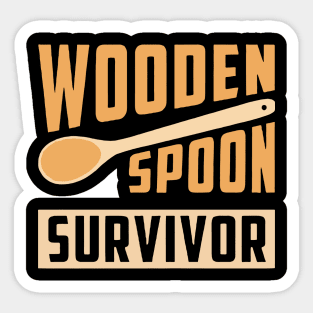 Wooden Spoon Survivor Sticker